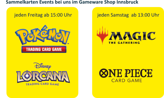 Gameware Wochen-Events