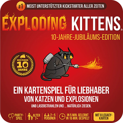 Einfach und sicher online bestellen: Exploding Kittens: 10 Jahre-Jubilums-Edition in Österreich kaufen.