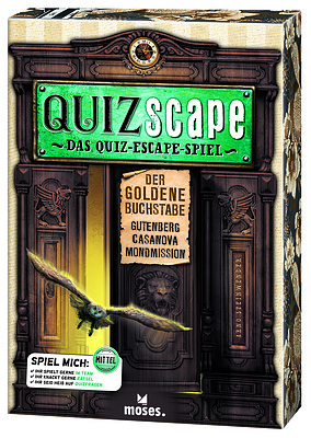Einfach und sicher online bestellen: QUIZscape - Der goldenen Buchstabe in Österreich kaufen.