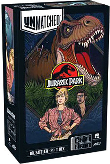 Einfach und sicher online bestellen: Unmatched Jurassic Park Sattler vs. T-Rex (Engl.) in Österreich kaufen.