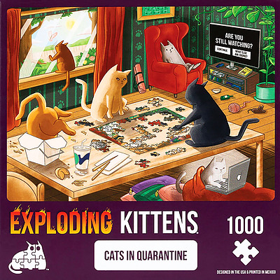 Einfach und sicher online bestellen: Exploding Kittens Puzzle: Cats in Quarantine in Österreich kaufen.