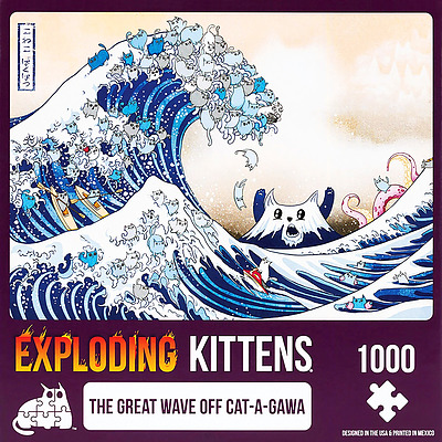 Einfach und sicher online bestellen: Exploding Kittens Puzzle: The Great Wave off Cat in Österreich kaufen.