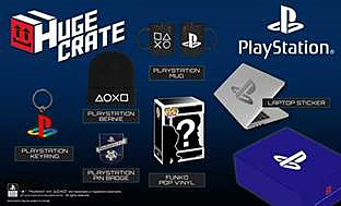 Einfach und sicher online bestellen: Huge Crate Fanbox PlayStation Premium + Figur in Österreich kaufen.