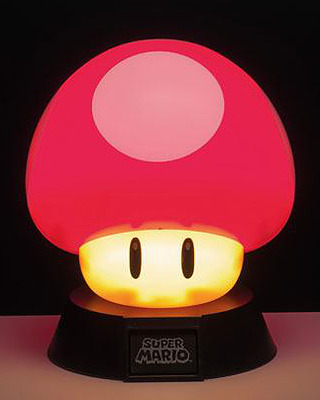 Einfach und sicher online bestellen: Super Mario 3D Lampe Power-Up Pilz in Österreich kaufen.