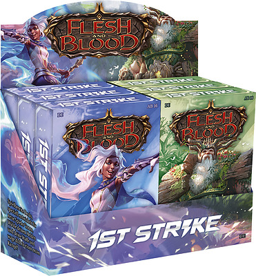 Einfach und sicher online bestellen: Flesh & Blood - 1st Strike Deck Display DE in Österreich kaufen.