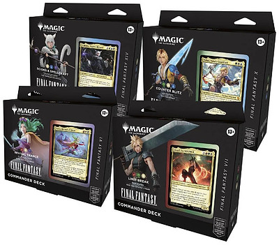 Einfach und sicher online bestellen: MTG - Final Fantasy Commander Deck Display (DE) in Österreich kaufen.