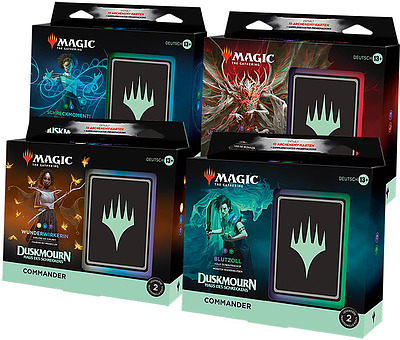 Einfach und sicher online bestellen: MTG - Duskmourn Commander Deck Display DE in Österreich kaufen.