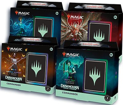 Einfach und sicher online bestellen: MTG - Duskmourn Commander Deck Display EN in Österreich kaufen.