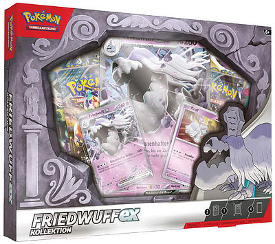 Einfach und sicher online bestellen: Pokemon Friedwuff EX-Kollektion Oktober 2024 in Österreich kaufen.