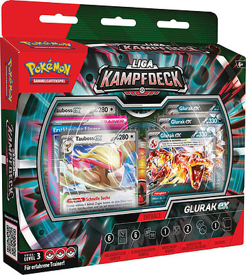 Einfach und sicher online bestellen: Pokemon Liga-Kampfdeck Glurak in Österreich kaufen.