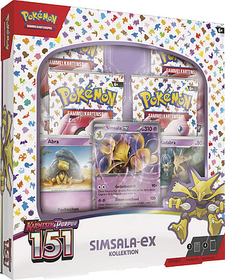 Einfach und sicher online bestellen: Pokemon Karmesin & Purpur 3.5 Simsala-EX Box (DE) in Österreich kaufen.
