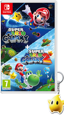 Einfach und sicher online bestellen: Super Mario Galaxy 1+2 inkl. Keychain (AT-PEGI) in Österreich kaufen.