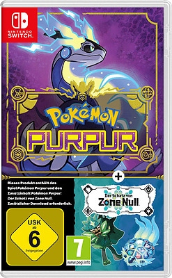 Einfach und sicher online bestellen: Pokémon Purpur + Der Schatz von Zone Null in Österreich kaufen.