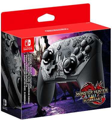 Einfach und sicher online bestellen: Nintendo Switch Pro Controller Monster Hunter Rise in Österreich kaufen.