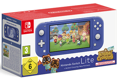 Einfach und sicher online bestellen: Nintendo Switch Lite + Animal Crossing Blau in Österreich kaufen.