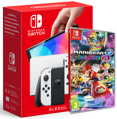 Einfach und sicher online bestellen: Nintendo Switch OLED wei + Mario Kart 8 Deluxe in Österreich kaufen.