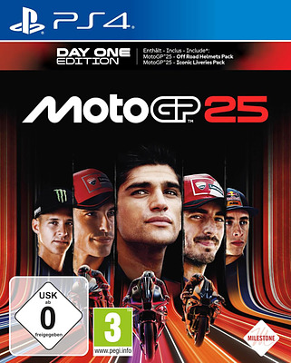 Einfach und sicher online bestellen: MotoGP 25 DayOne Edition + 2 Boni in Österreich kaufen.