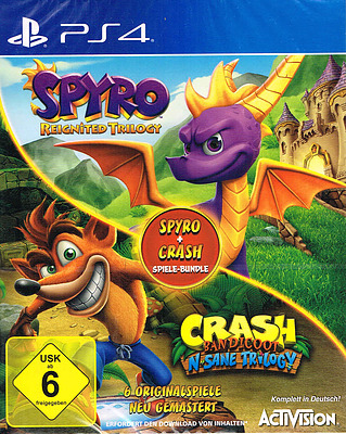 Einfach und sicher online bestellen: Spyro + Crash Nsane Trilogy Remastered Bundle in Österreich kaufen.
