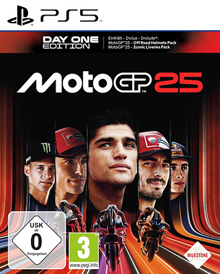 Einfach und sicher online bestellen: MotoGP 25 DayOne Edition + 2 Boni in Österreich kaufen.