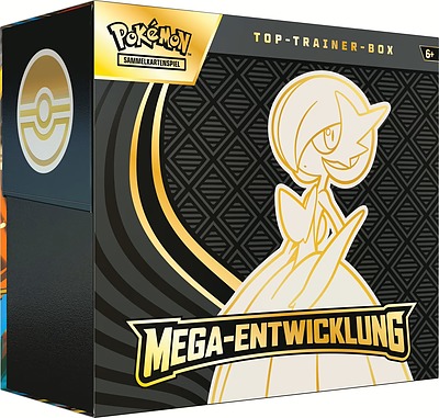 Einfach und sicher online bestellen: Pokemon ME01 Top Trainer Box Guardevoir in Österreich kaufen.