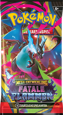 Einfach und sicher online bestellen: Pokemon ME02 Fatale Flammen Booster in Österreich kaufen.