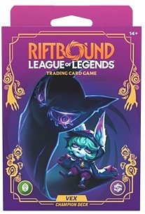 Einfach und sicher online bestellen: Riftbound Set 3: Unleashed Deck Vex in Österreich kaufen.