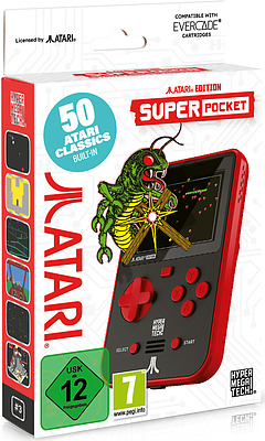 Einfach und sicher online bestellen: Blaze Evercade Atari Super Pocket in Österreich kaufen.