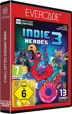 Einfach und sicher online bestellen: Blaze Evercade Indie Heroes Cartridge 3 in Österreich kaufen.