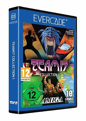 Einfach und sicher online bestellen: Blaze Evercade Team 17 Amiga Collection 1Cartridge in Österreich kaufen.