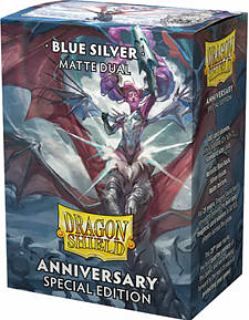 Einfach und sicher online bestellen: Dragon Shield Dual Matte - Blue Silver Anniversary in Österreich kaufen.