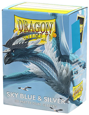 Einfach und sicher online bestellen: Dragon Shield Matte Dual - Sky Blue & Silver in Österreich kaufen.