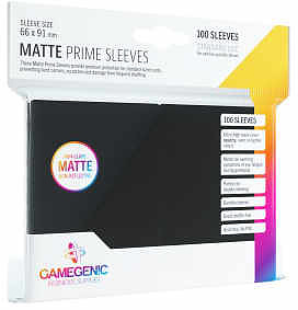 Einfach und sicher online bestellen: Gamegenic - Matte Prime Sleeves Black 100 in Österreich kaufen.