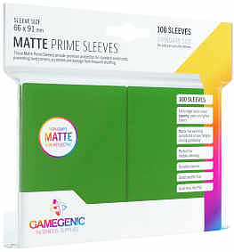 Einfach und sicher online bestellen: Gamegenic - Matte Prime Sleeves Green 100 in Österreich kaufen.