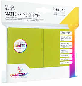 Einfach und sicher online bestellen: Gamegenic - Matte Prime Sleeves Lime 100 in Österreich kaufen.
