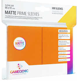 Einfach und sicher online bestellen: Gamegenic - Matte Prime Sleeves Orange 100 in Österreich kaufen.