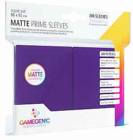 Einfach und sicher online bestellen: Gamegenic - Matte Prime Sleeves Purple 100 in Österreich kaufen.