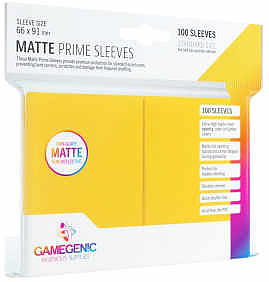 Einfach und sicher online bestellen: Gamegenic - Matte Prime Sleeves Yellow 100 in Österreich kaufen.