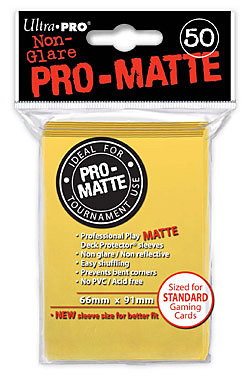 Einfach und sicher online bestellen: Ultra Pro-Matte Sleeves Yellow (50) in Österreich kaufen.