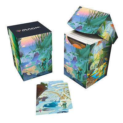 Einfach und sicher online bestellen: UP Bloomburrow Deck Box Blue in Österreich kaufen.