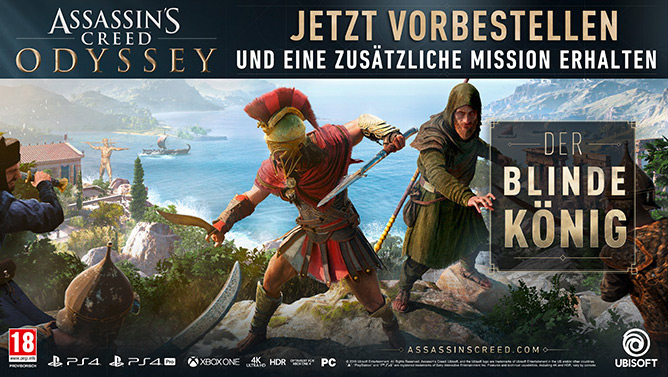Vorbesteller-Aktion zu Assassin's Creed Odyssey für PS4 und Xbox One