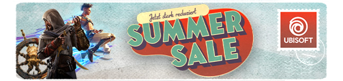 Ubisoft Summer Sale von 1. Juli bis zum 21. Juli 2024