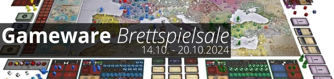 Gameware Brettspielsale von 14. bis zum 20. Oktober 2024