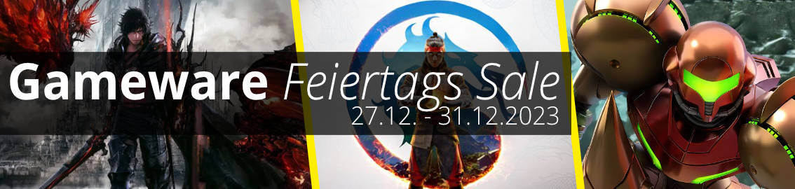 Gameware Feiertags-Sale vom 27. bis zum 31. Dezember 2023