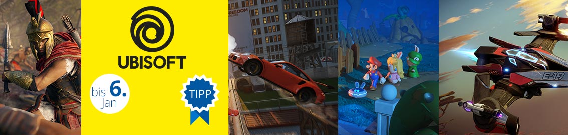 Ubisoft Xmas am 03. Dezember bis 06. Jänner 2018 Ubisoft Xmas am 03. Dezember bis 06. Jänner 2018