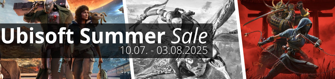 Ubisoft Summer Sale 2025 vom 10. Juli bis zum 03. August 2025 Ubisoft Summer Sale 2025 vom 10. Juli bis zum 03. August 2025