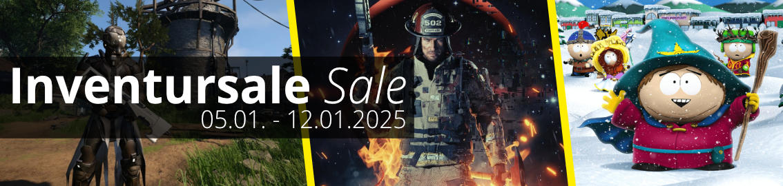 Videogame Inventursale vom 07. bis zum 12. Jnner 2025