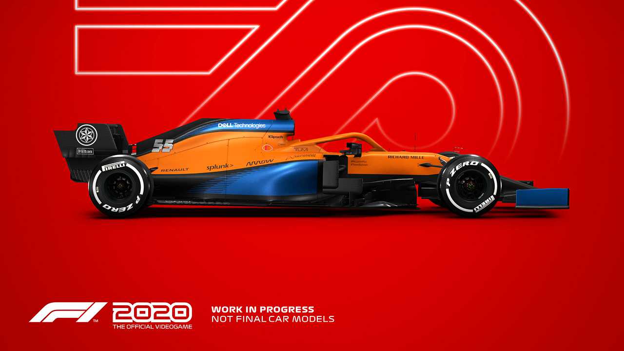 F1 2020 (PS4, Xbox, PC) - Ein buntes Auto.